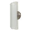 Foto para 120w (2 x 60) Gyro G9 G9 Halogen Dry Location Brushed Steel Clear Opal Wall (CAN Ø4.5")