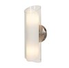 Foto para 120w (2 x 60) Gyro G9 G9 Halogen Dry Location Brushed Steel Clear Opal Wall (CAN Ø4.5")