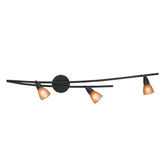 Foto para 120w (3 x 40) Iris G9 G9 Halogen Dry Location Oil Rubbed Bronze Amber Wall Fixture