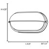 Foto para 13w Nauticus GU-24 Spiral Fluorescent White Frosted Wet Location Bulkhead 8.25"x4.25" (CAN 8"x4.4"x1")