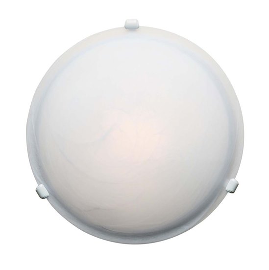 Foto para 13w Nimbus GU-24 Spiral Fluorescent Damp Location White Alabaster Flush-Mount