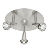 Foto para 150w (3 x 50) Mirage GU-10 MR-16 Halogen Dry Location Brushed Steel Cluster Spot