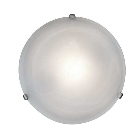 Foto para 150w Nimbus R7s J-118 Halogen Damp Location Satin Alabaster Flush-Mount 5"Ø16.25"