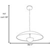 Foto para 16.8w Pulsar MODULE Dry Location WH/GLD Dimmable Reflective LED Pendant (CAN 2.5"Ø6")