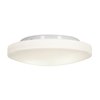 Foto para 180w (3 x 60) Orion E-26 A-19 Incandescent Damp Location White Opal Flush-Mount 4"Ø13.25" (CAN 1"Ø10")