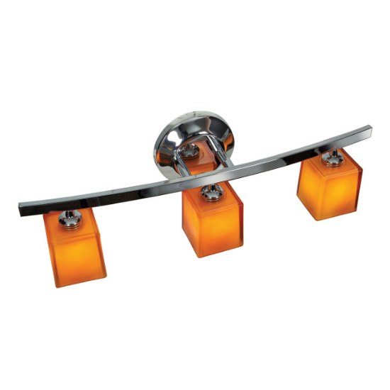 Foto para 180w (3 x 60) Sydney G9 G9 Halogen Dry Location Chrome Amber Wall & Vanity