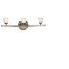 Foto para 180w (3 x 60) Sydney G9 G9 Halogen Dry Location Mat Chrome Opal Wall & Vanity 22"x7"