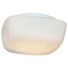 Foto para 180w (3 x 60) Vega E-26 A-19 Incandescent Damp Location White Opal Flush-Mount