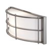 Foto para 18w Tyro GU-24 Spiral Fluorescent Satin Opal Wet Location Wall Fixture (CAN 13.75"x4.2"x0.4")