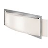 Foto para 200w (2 x 100) Argon R7s J-78 Halogen Damp Location Brushed Steel Opal Wall Fixture (CAN 19.75"x4.25"x1")