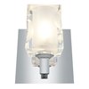 Foto para 240w (4 x 60) Glas_e G9 G9 Halogen Damp Location FCL Crystal Chrome Wall/Vanity 4.75"x5.25" (CAN 4.4"x7.4"x0.5")