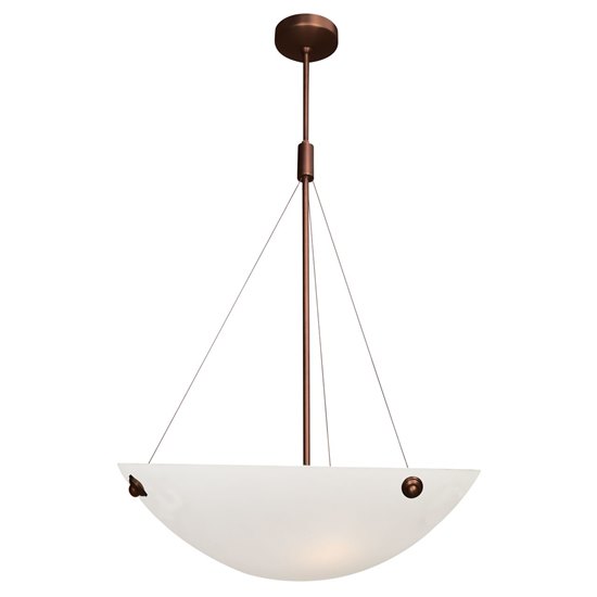 Foto para 240w (4 x 60) Noya E-26 A-19 Incandescent Dry Location Bronze White Cable Pendant 35"x28"Ø18" (CAN 1.25"Ø5.25")