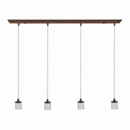 Foto para 240w (4 x 60) Quadra E-26 A-19 Incandescent Dry Location Oil Rubbed Bronze Bar Pendant Assembly