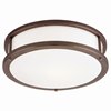 Foto para 24w Conga Module Damp Location Bronze Opal Dimmable LED Flush-Mount