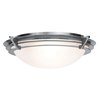 Foto para 75w Saturn G9 G9 Halogen Damp Location Brushed Steel Frosted Flush-Mount (CAN 0.6"Ø5")