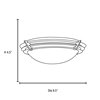 Foto para 75w Saturn G9 G9 Halogen Damp Location Brushed Steel Frosted Flush-Mount (CAN 0.6"Ø5")