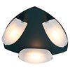 Foto para 300w (3 x 100) Nido R7s J-78 Halogen Dry Location Oil Rubbed Bronze Frosted Wall or Ceiling Fixture (CAN 0.9"Ø9.9")