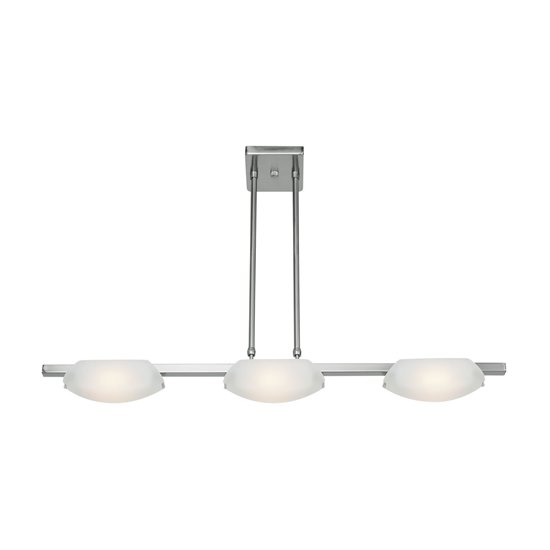 Foto para 300w (3 x 100) Nido R7s J-78 Halogen Dry Location Mat Chrome Frosted Semi-Flush or Pendant (CAN 5.5"x5.5"x0.9")