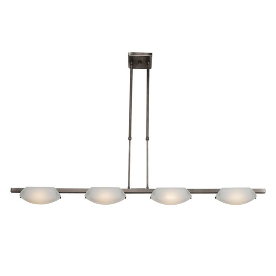 Foto para 400w (4 x 100) Nido R7s J-78 Halogen Dry Location Mat Chrome Frosted Semi-Flush or Pendant (CAN 5.5"x5.5"x0.9")