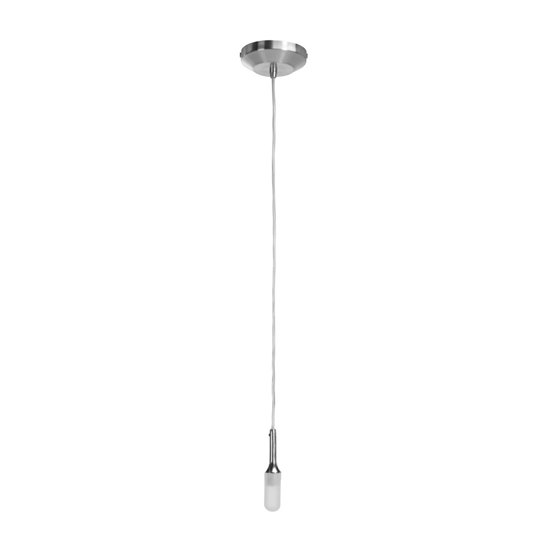 Foto para 40w Delta G9 G9 Halogen Dry Location Brushed Steel Line Voltage Pendant (CAN Ø4.5")