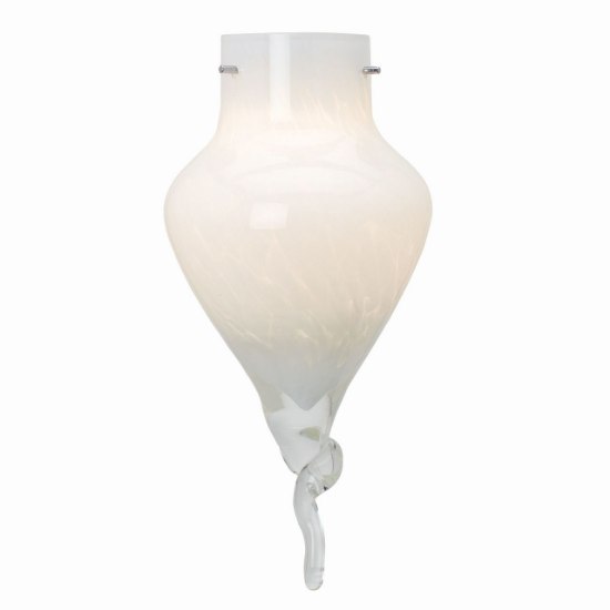 Foto para Genie White Hand Blown Glass Shade 17"Ø8"