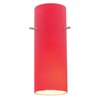 Foto para Cylinder Red Pendant Glass Shade