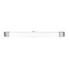 Foto para 39w Aspen Bi-Pin T-5 HO Linear Fluorescent Damp Location Brushed Steel Opal Vanity & Wall Fixture (CAN 35.9"x2.6"x1.25"Ø4.4")