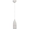 Foto para 60w Tomahawk E-26 A-19 Incandescent Dry Location Brushed Steel Steel Pendant (CAN 0.9"Ø4.5")