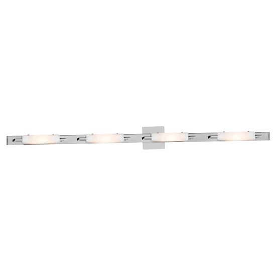 Foto para 300w (4 x 75) Styx R7s J-78 Halogen Dry Location Chrome Opal Wall & Vanity (CAN 46.5"x2.6"x1")