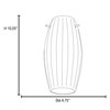 Foto para Fleur Opal Moulded Glass Cylinder Glass Shade