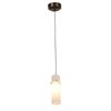 Foto para 5w Tungsten Module Dry Location Bronze Amber LED Pendant with Anari Silk (l) Glass