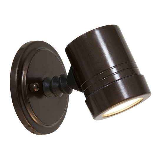 Foto para 50w Myra GU-10 MR-16 Halogen Bronze Clear Marine Grade Wet Location Adjustable Spotlight (CAN 0.6"Ø4.5")