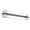 Foto para 48w (2 x 24) Sierra Bi-Pin T-5 HO Linear Fluorescent Damp Location Brushed Steel ACR Wall & Vanity (CAN 22.1"x3.9"x0.4")