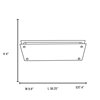 Foto para 78w (2 x 39) Vision Bi-Pin T-5 HO Linear Fluorescent Damp Location Brushed Steel Frosted Fluorescent Ceiling Wall Fixture (CAN 34.6"x6.75"x1.4")