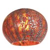 Foto para Safari Red Ribbed Opaline Italian Hand Blown Art Safari Opaline GlassShade