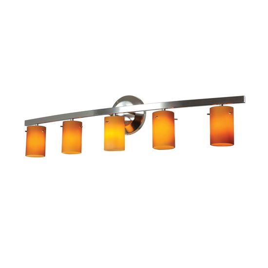 Foto para 300w (5 x 60) Classical G9 G9 Halogen Dry Location Mat Chrome Amber Wall & Vanity