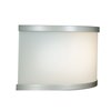 Foto para 100w The 180 E-26 A-19 Incandescent Satin Opal Wet Location Wall Fixture (OA HT 5.5)