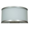 Foto para 100w The 180 E-26 A-19 Incandescent Satin Opal Wet Location Wall Fixture (OA HT 5.5)