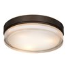 Foto para 30w Solid Module 90Plus CRI Damp Location Bronze Opal - Round Dimmable Solid Glass Led Flush-Mount (OA HT 3.5)