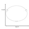 Foto para 15w Mona Module 90Plus CRI Dry Location Brushed Steel WH Dimmable Led Flush Or Wall Mount 4.25"Ø12" (OA HT 4.25) (CAN Ø9.75")