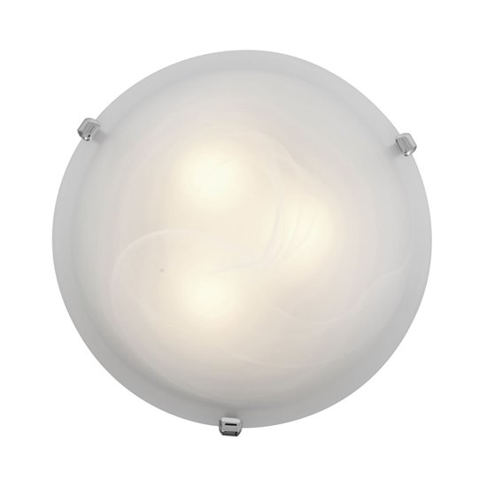 Foto para 15w Mona Module 90Plus CRI Dry Location Chrome Alabaster Dimmable Led Flush Or Wall Mount 4.25"Ø12" (OA HT 4.25) (CAN Ø9.75")