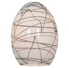 Foto para FireBird BLWH Brandy Pendant Glass Shade (OA HT 9)