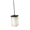 Foto para 100w Basik E-26 A-19 Incandescent Dry Location Oil Rubbed Bronze Opal Square Glass Pendant (CAN 0.5"Ø4")