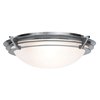 Foto para 15w Saturn Module 90Plus CRI Damp Location Brushed Steel Frosted Flush-Mount (OA HT 4.5) (CAN 0.6"Ø5")