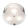 Foto para 15w Tara Module 90Plus CRI Damp Location Brushed Steel Opal Dimmable Led Flush-Mount (OA HT 4.75) (CAN 0.75"Ø10.25")