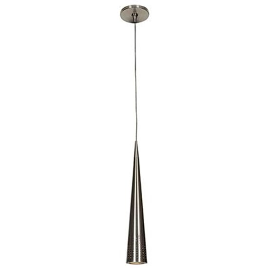 Foto para 50w Apollo GU-5.3 MR-16~Halogen Dry Location Brushed Steel Steel Pendant Including Low Profile~mono-Pod (CAN Ø4.5")