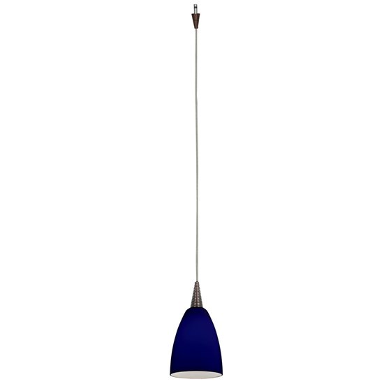 Foto para 35w Zeta Mania GY6.35 Bi-Pin Halogen Dry Location Bronze Cobalt Low Voltage Pendant With Mania Glass Excluding Mono-Pod