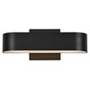 Foto para 27w Montreal SSL 90Plus CRI Black Frosted Marine Grade Wet Location Wall Fixture (OA HT 2.48)