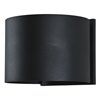 Foto para 6w (2 x 3) Curve SSL 80CRI LED Black Marine Grade Wet Location Wall Fixture (OA HT 4.4) (CAN 5"x4.25")