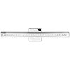 Foto para 14w Affluence SSL 80CRI LED Damp Location Chrome Clear Crystal Dimmable Led Vanity/Wall Bar (OA HT 3.5)